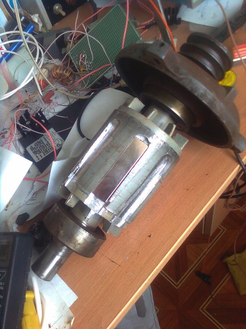 ротор асинхронного двигателя на неодимовые магниты